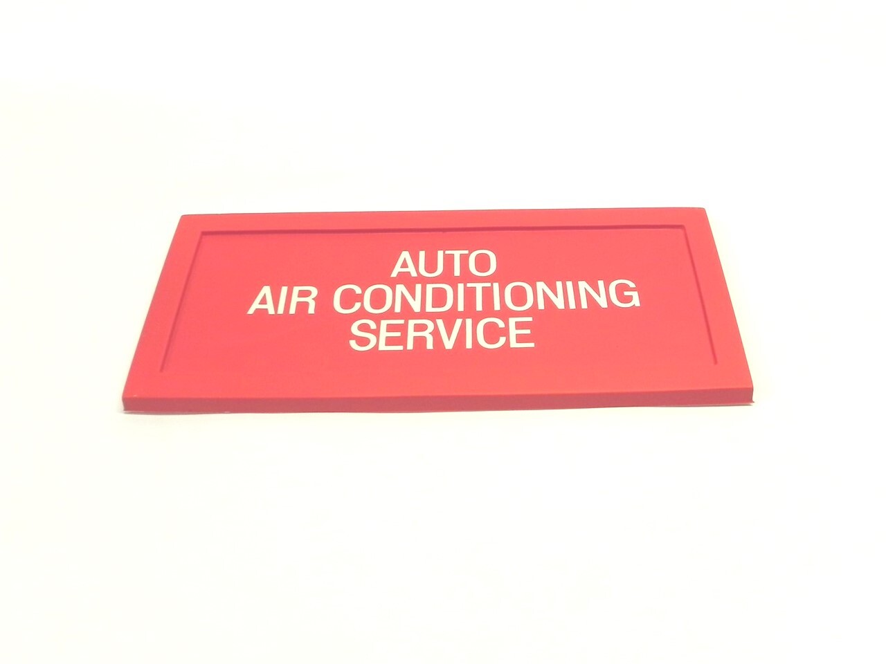 VINTAGE UNITED DELCO DEALERSHIP SIGN “AUTO AIR CONDITIONING SERVICE” NOS