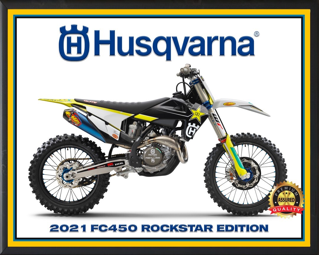 Husqvarna – FC450 Rockstar Edition – Motocross – 2021 – Metal Sign 11 x 14