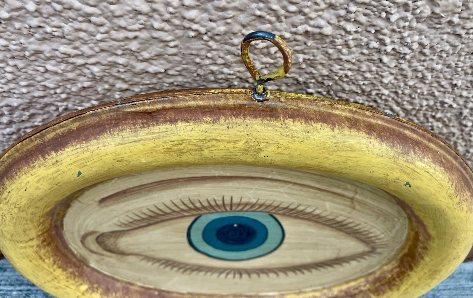 Antique Metal OPTOMETRIST Double Sided TRADE SIGN Glasses Hanging Large 36″