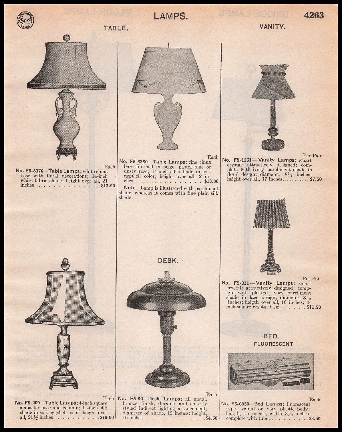 1948 Vanity Lamps Desk Lamps Table Lamps Bed Lamps Photos Vintage Print Ad