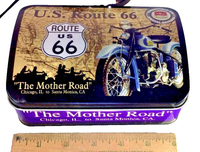 U.S. Route 66 ‘The Mother Load’ collectible special eddition tin w/hinged lid