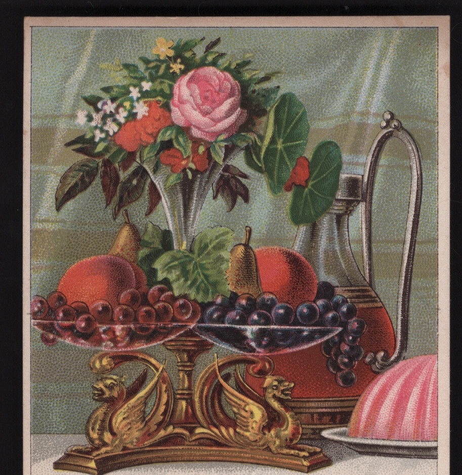 BOSTON MA TRADE CARD, BLUE STORE CLOTHING HOUSE, at 150 to164 Washington St. K80
