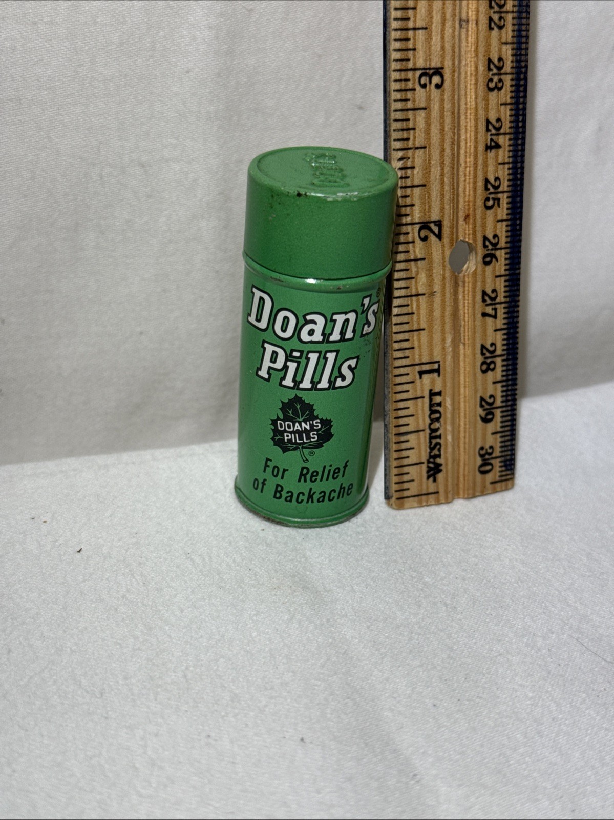 Vintage Pocket Size Doan’s Pills Tin Advertising Medicine Tube Antique