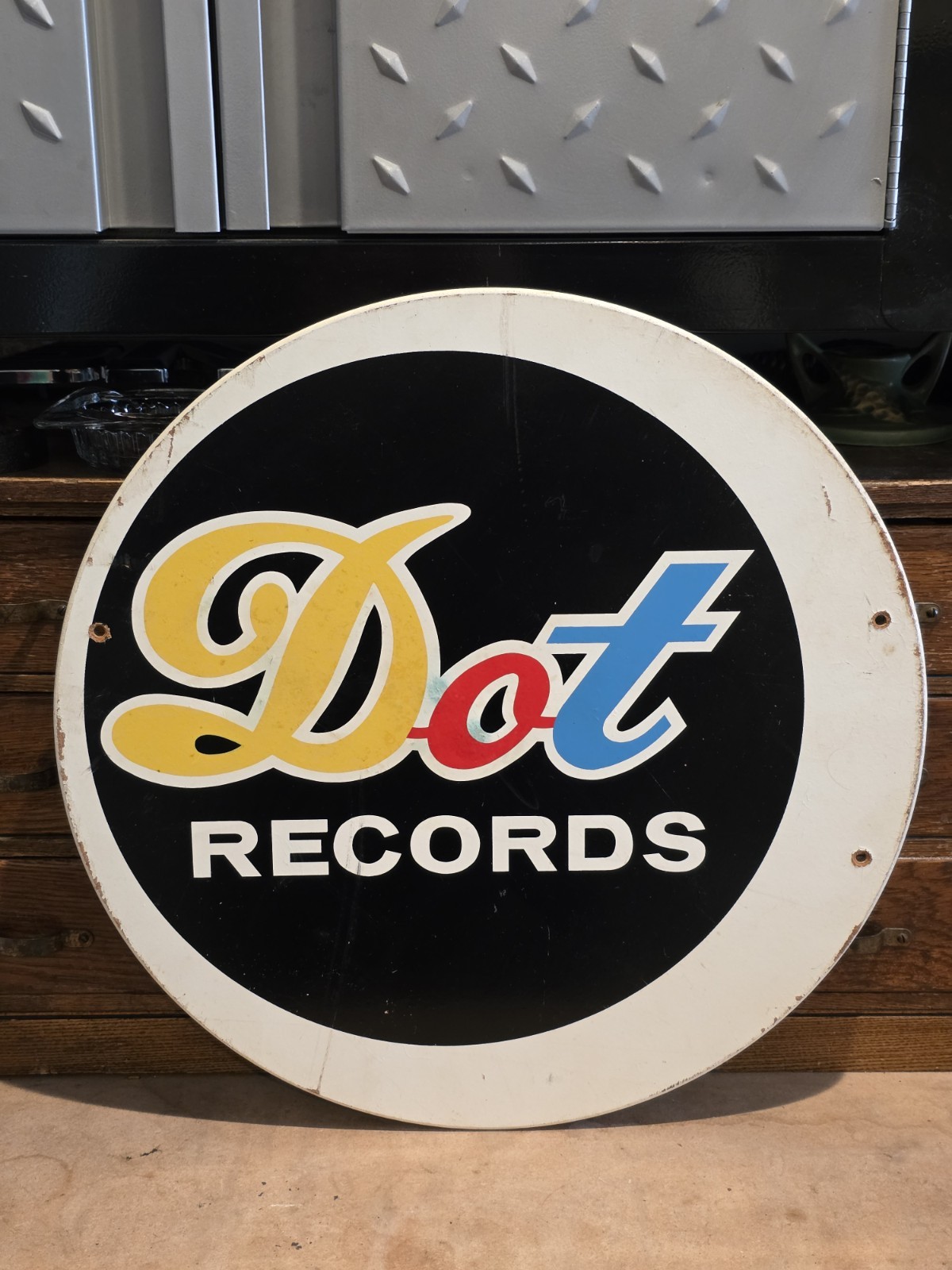 🔥 Vintage 1950s-60s DOT RECORDS Authentic original Sign