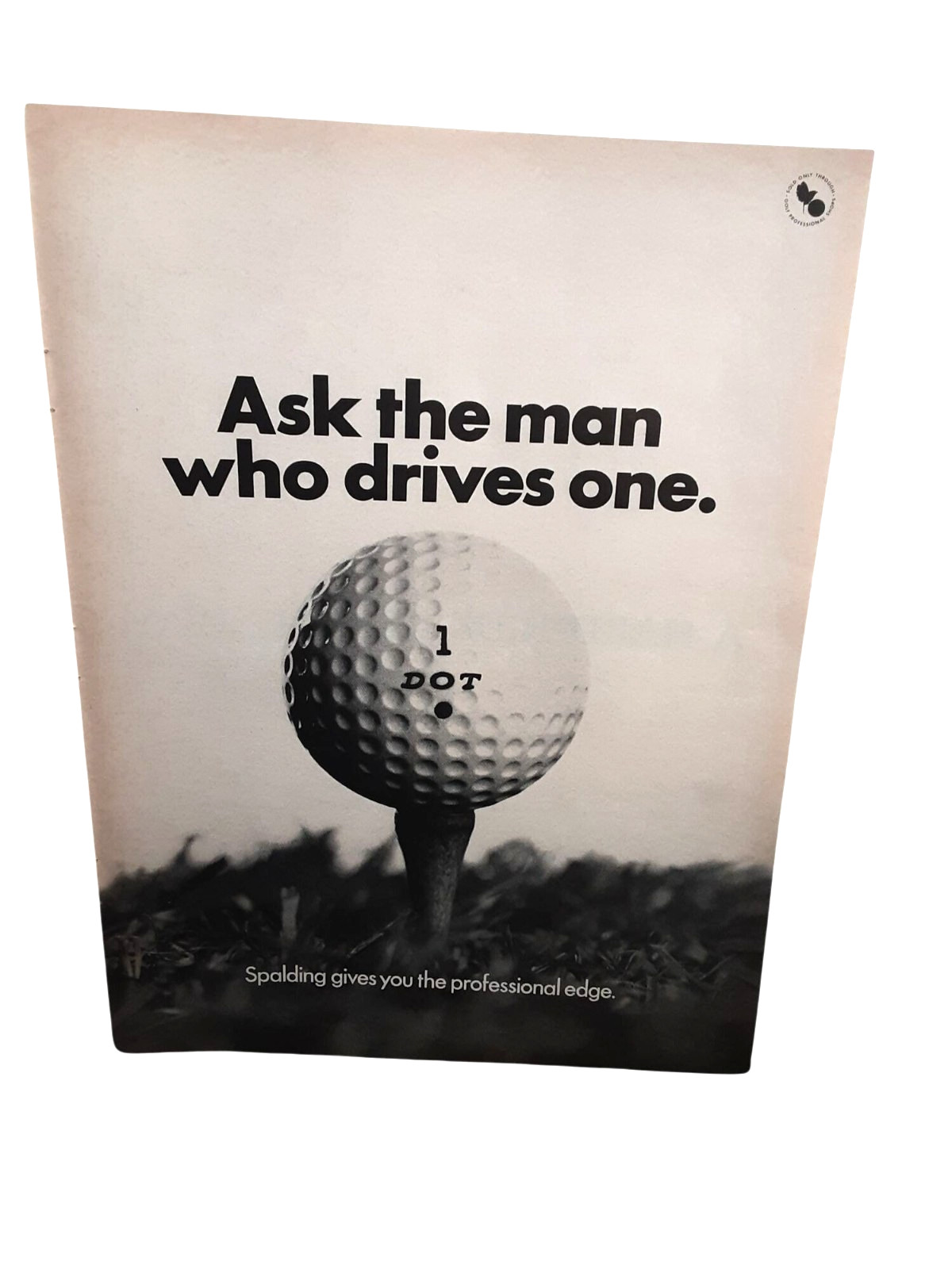 Spalding 1 Dot Golf Ball Ad 1967 • Vintage Sports Print Advertising Wall Decor