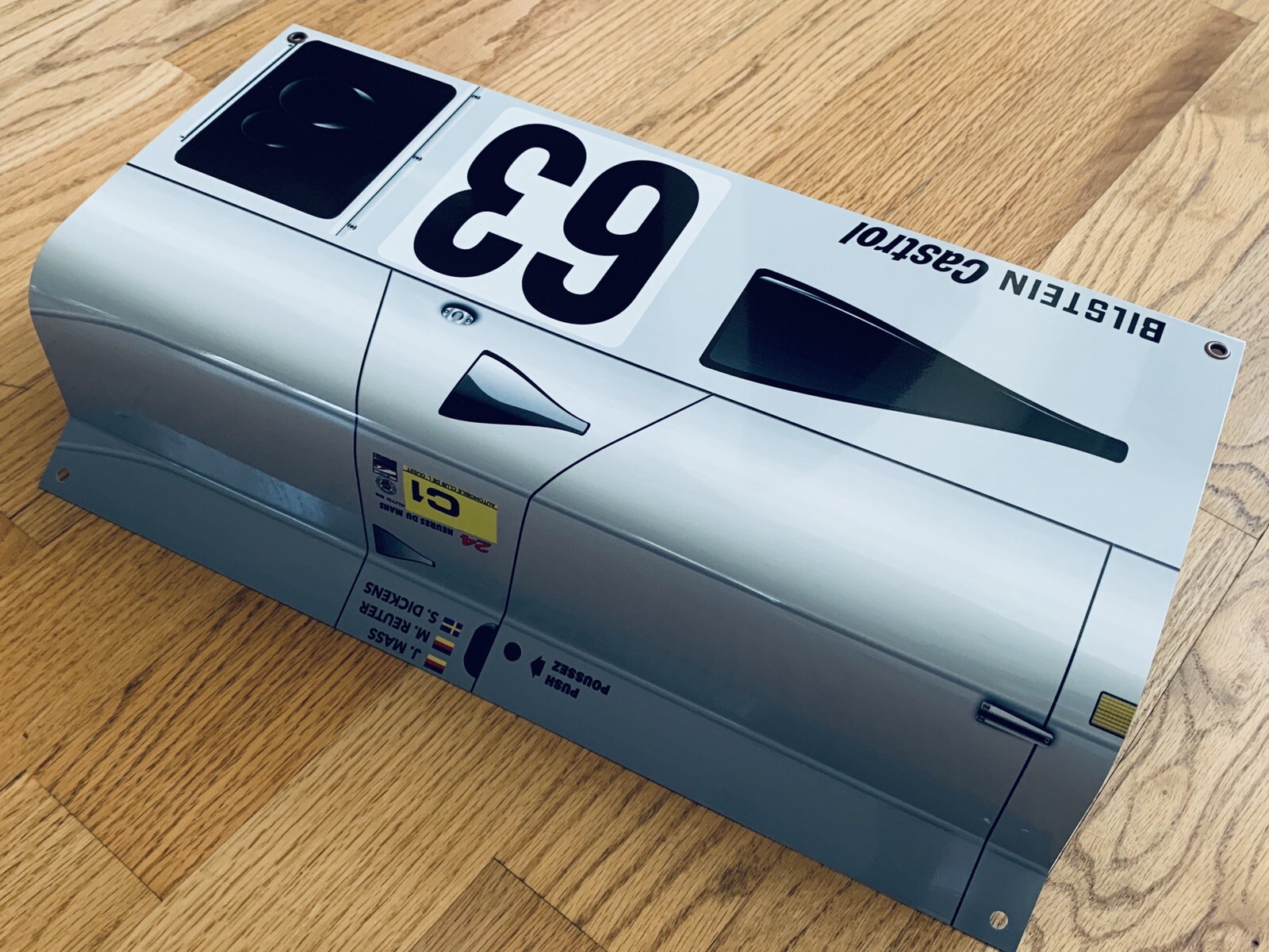 WOW! Mercedes Sauber Lemans Race Car Side VieW Sign!