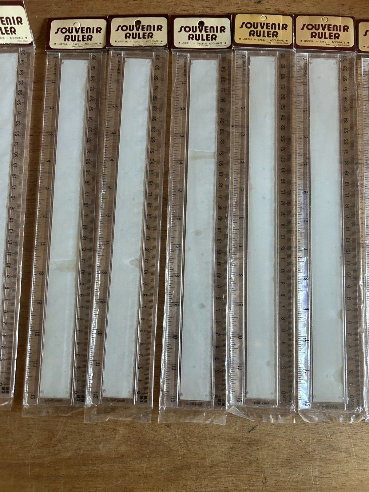 Bowling 12″ Ruler 300 Game Score Card Vintage Lot Of 9 MAFCO Hong Kong Plastic