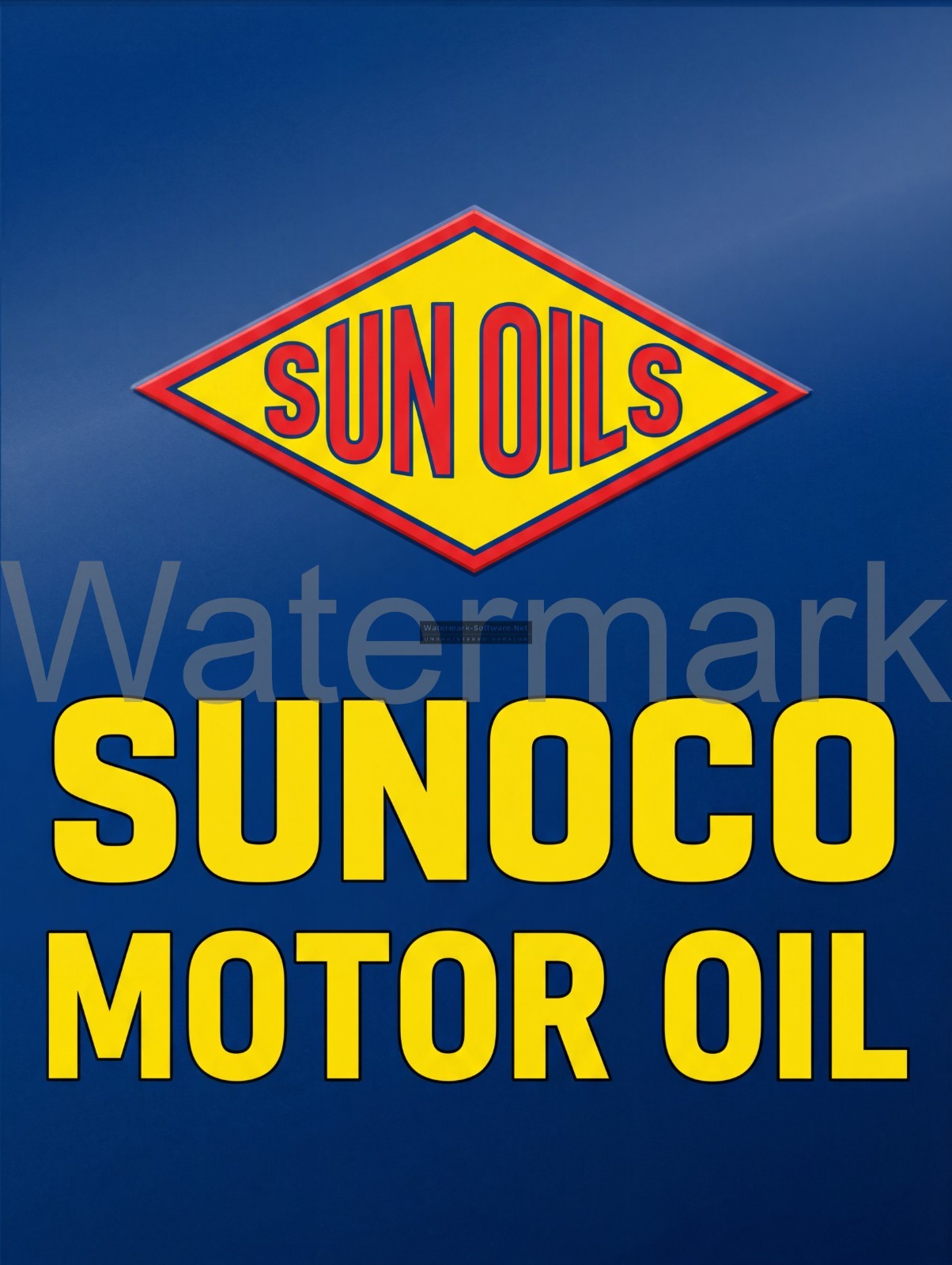 Sun Oils Sunoco Motor Oil z33 Metal Sign 3 Sizes to Choose From