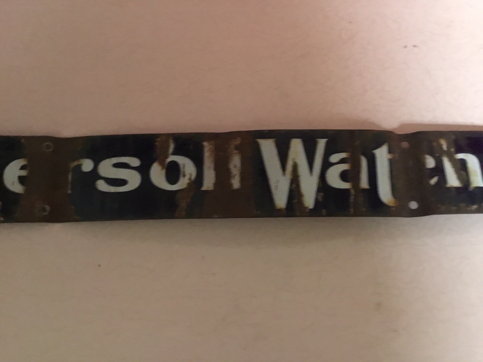 Rare Antique 1900s Ingersoll Watches Porcelain Sign Authentic 24 by 3.