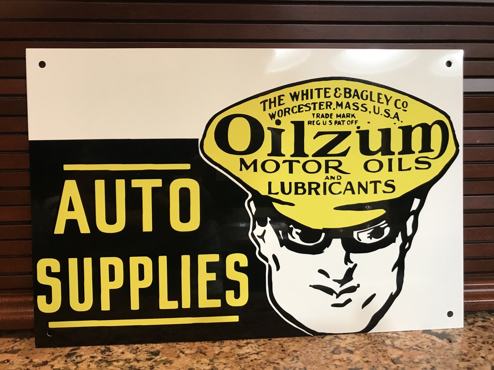 Oilzum Oil vintage style gasoline auto Supplies Gas Metal sign