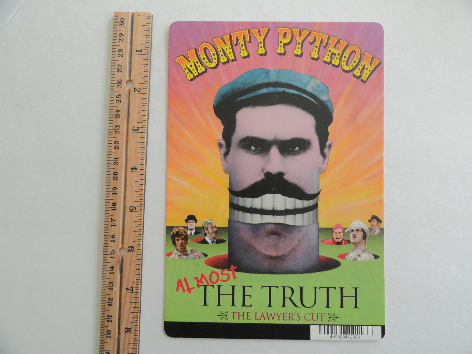 MONTY PYTHON ALMOST THE TRUTH – BLOCKBUSTER VIDEO BACKER CARD 5″X8″ NO MOVIE