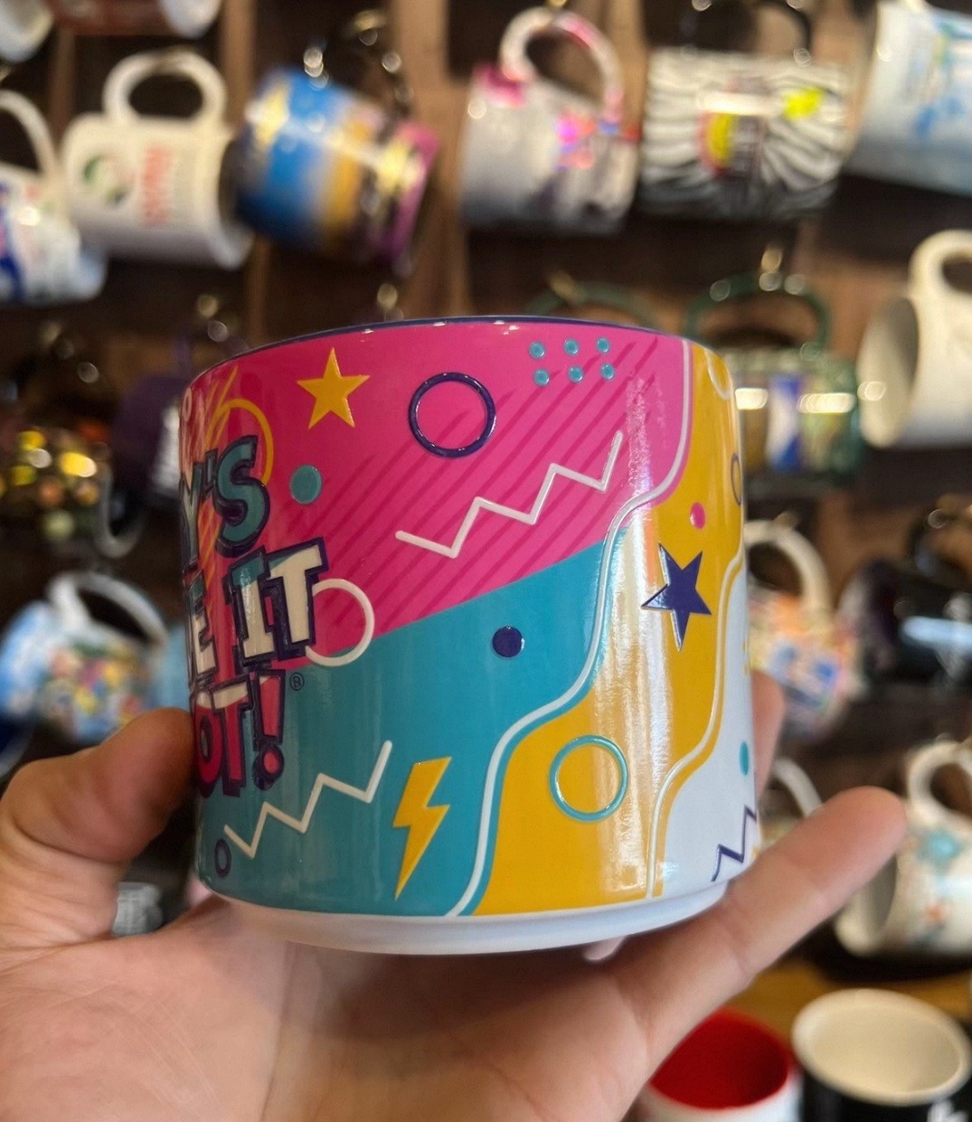 Creativity Ceramic Coffee Mug Retro Geometric Graffiti Street Art Tea Cup