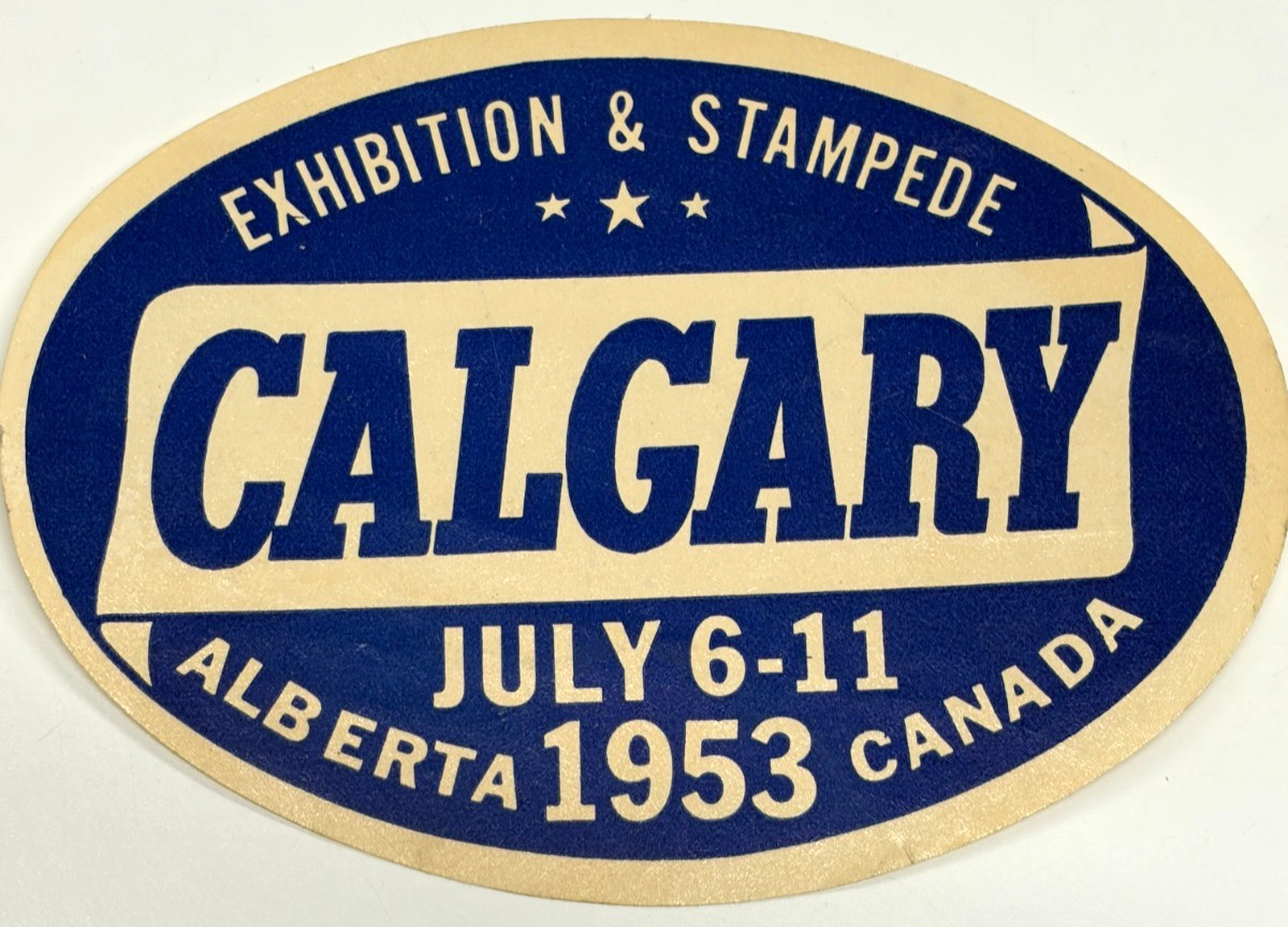 Vintage 1953 Promotional Calgary Alberta Canada Stampede Rodeo Exhibition 5″