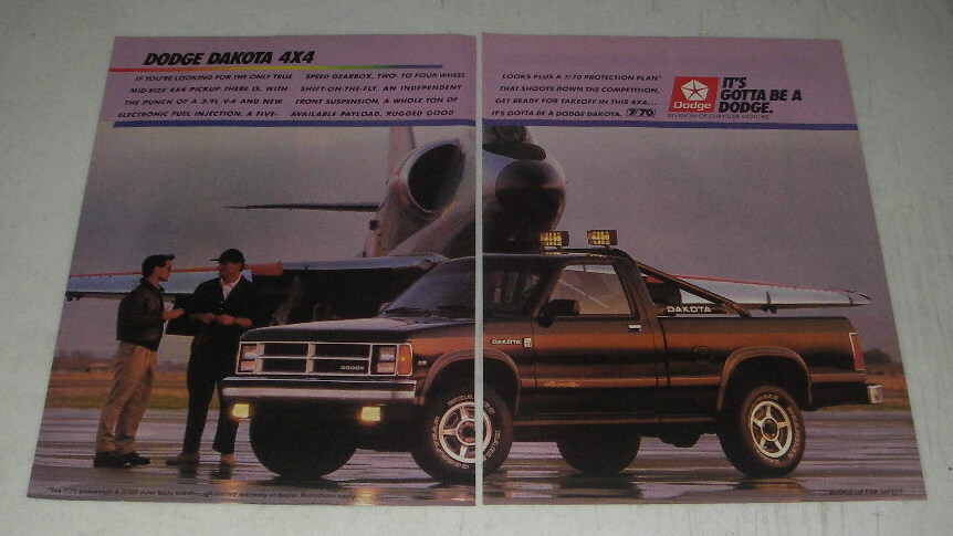 1988 Dodge Dakota 4×4 Pickup Truck Ad – It’s gotta be a Dodge