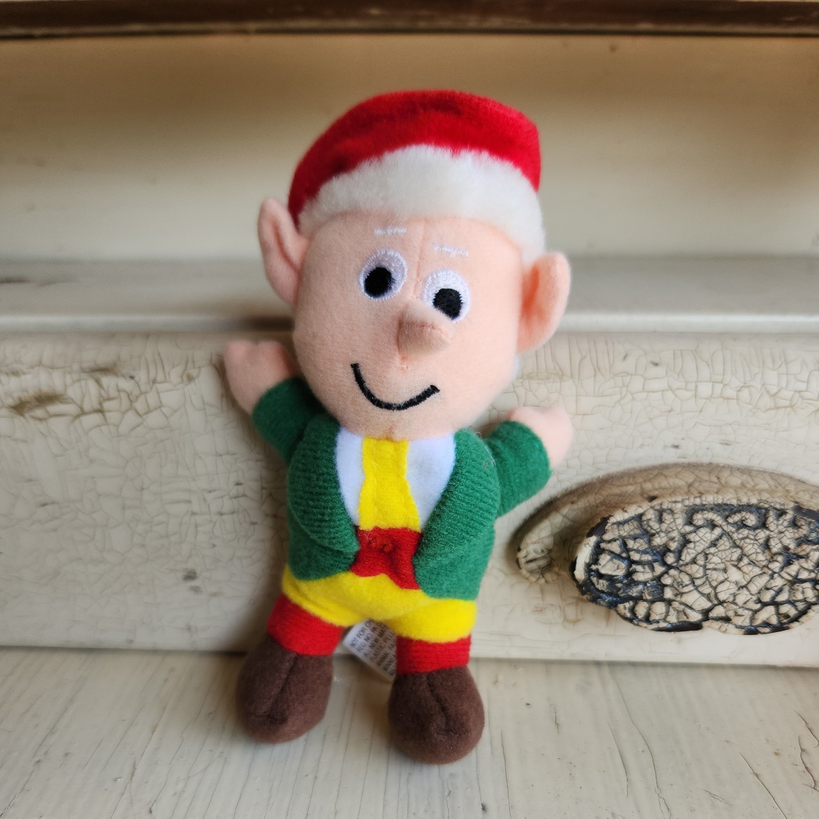 VINTAGE KEEBLER ELF ERNIE KEEBLER 5 INCH PLUSH BEANIE TOY COLLECTABLE