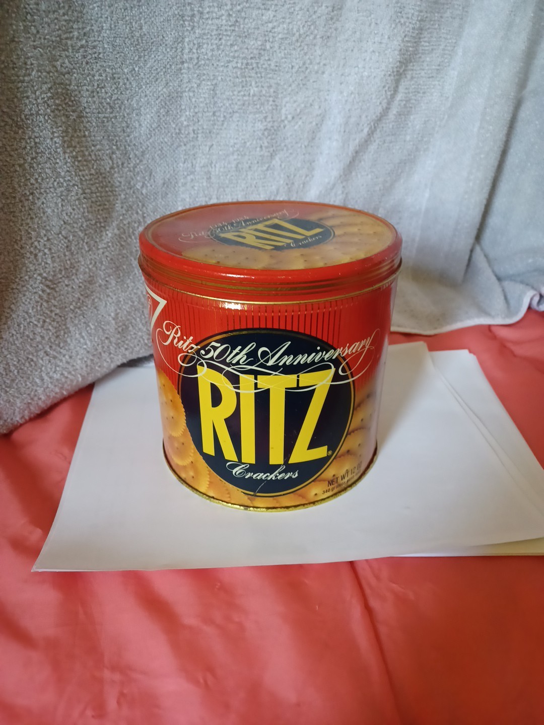 Nabisco RITZ Crackers 50th Anniversary Vintage Tin 1984 Empty