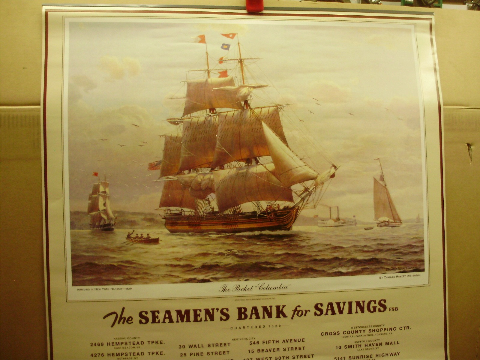 The Seamen’s Bank For Savings Calendars, Vintage, 1960’s, 70’s & 80’s