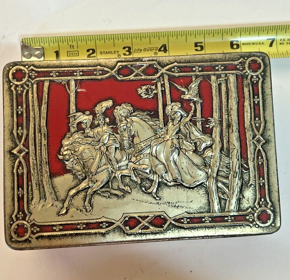 VTG CANDY TINS LOT OF 5 RILEY’S~CARL LARSSON~CAP*TIN CLOWN~DE LUXE~MEISTER