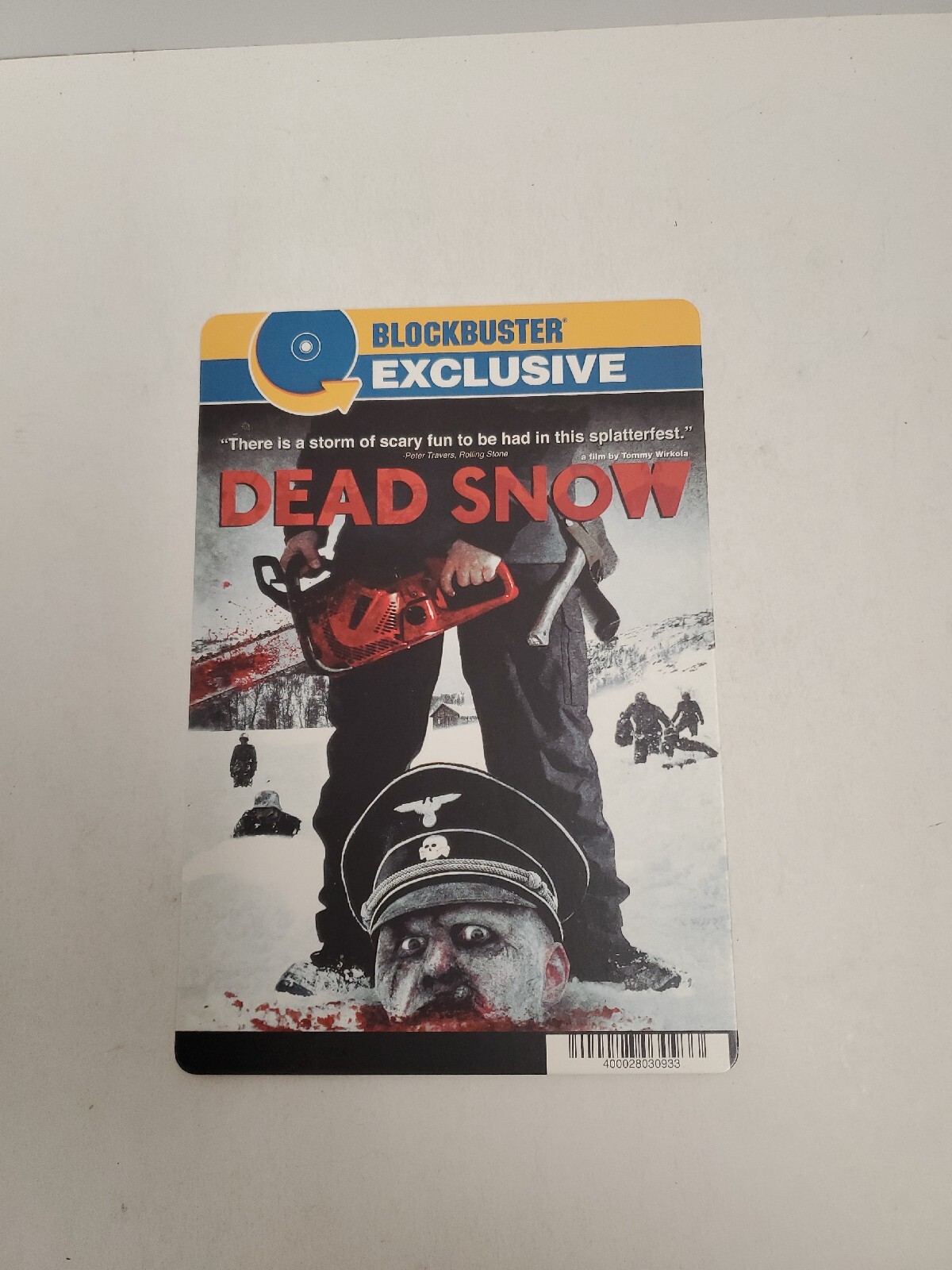 Dead Snow BLOCKBUSTER SHELF DVD BACKER CARD ONLY 5.5″X8″