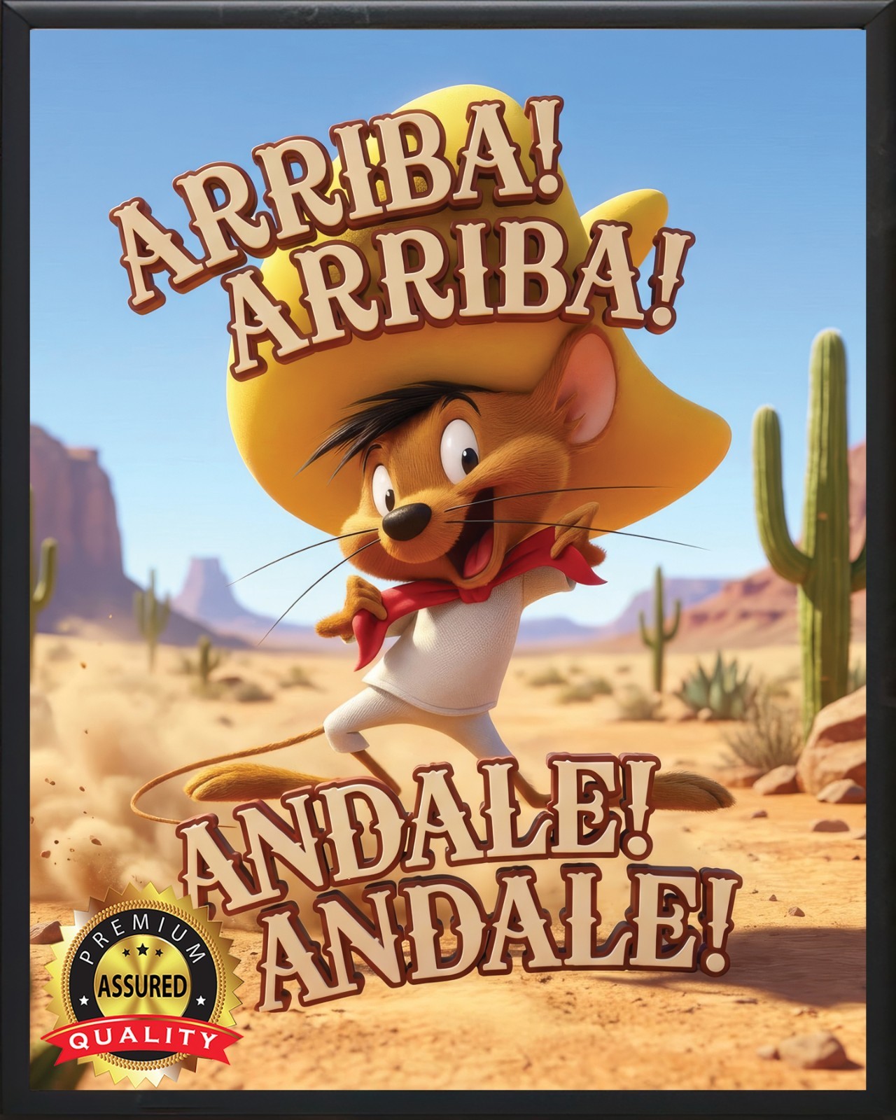 Speedy Gonzales – Looney Tunes – Premium Aluminum Metal Sign – 11 x 14