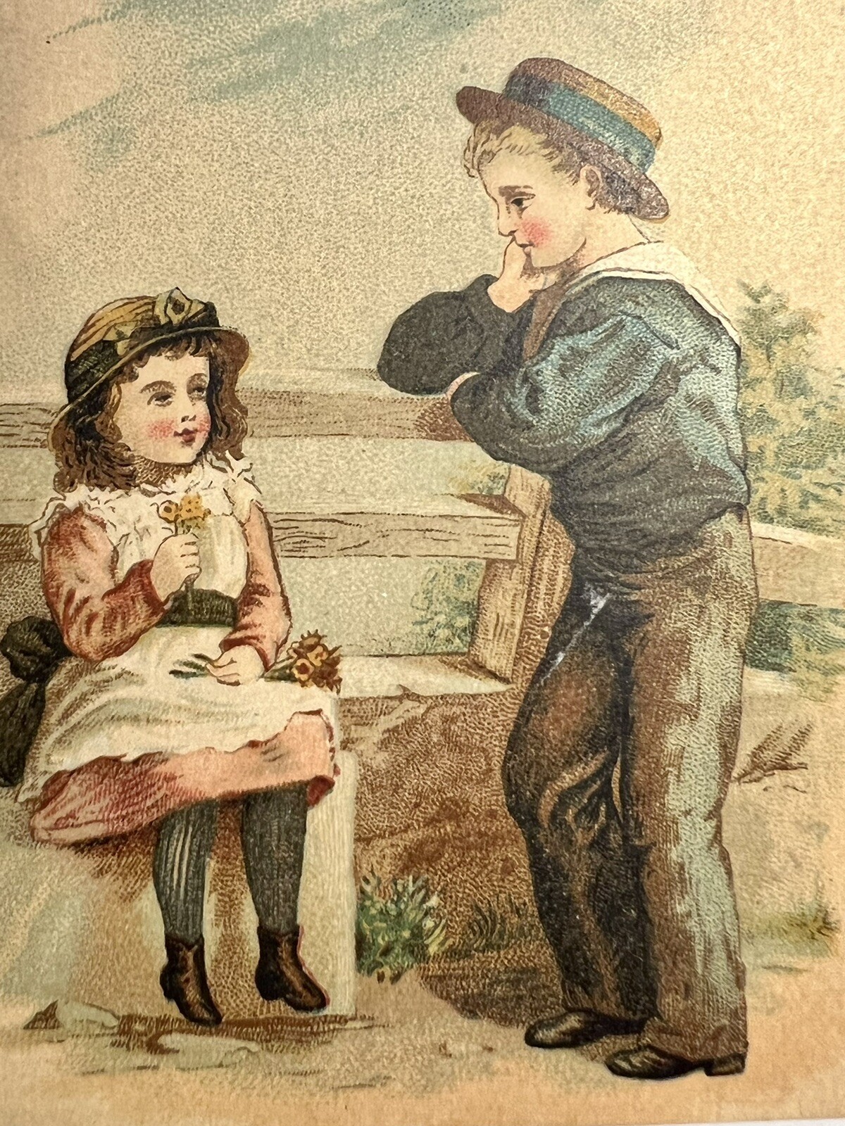 Burling Slip NY Oriental Occidental Tea Co 1880’s Trade Card Advertisement
