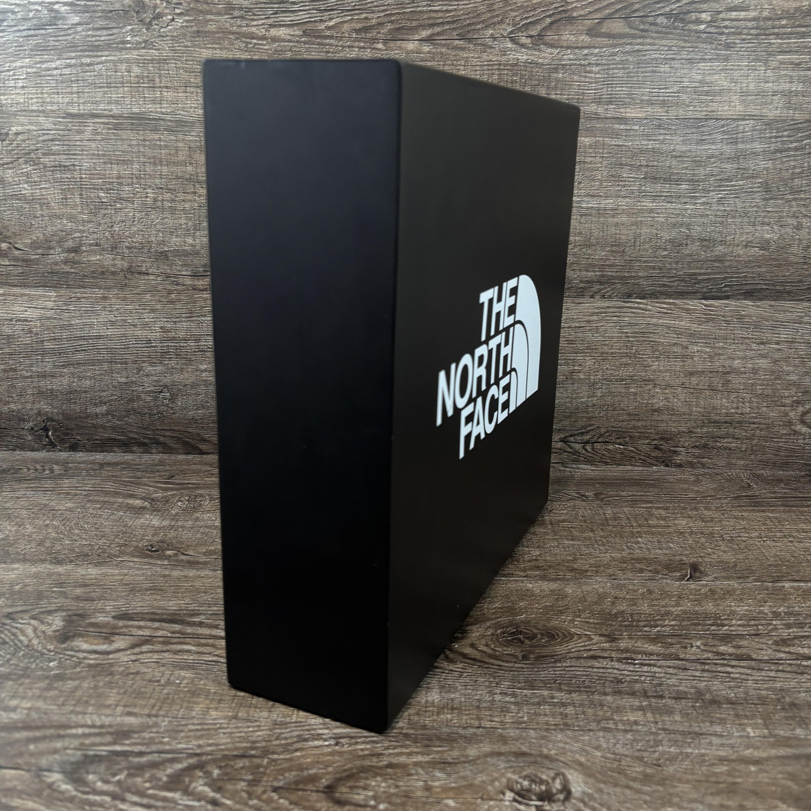 The North Face Black Store Display Metal Logo Sign Box Retail Fixture