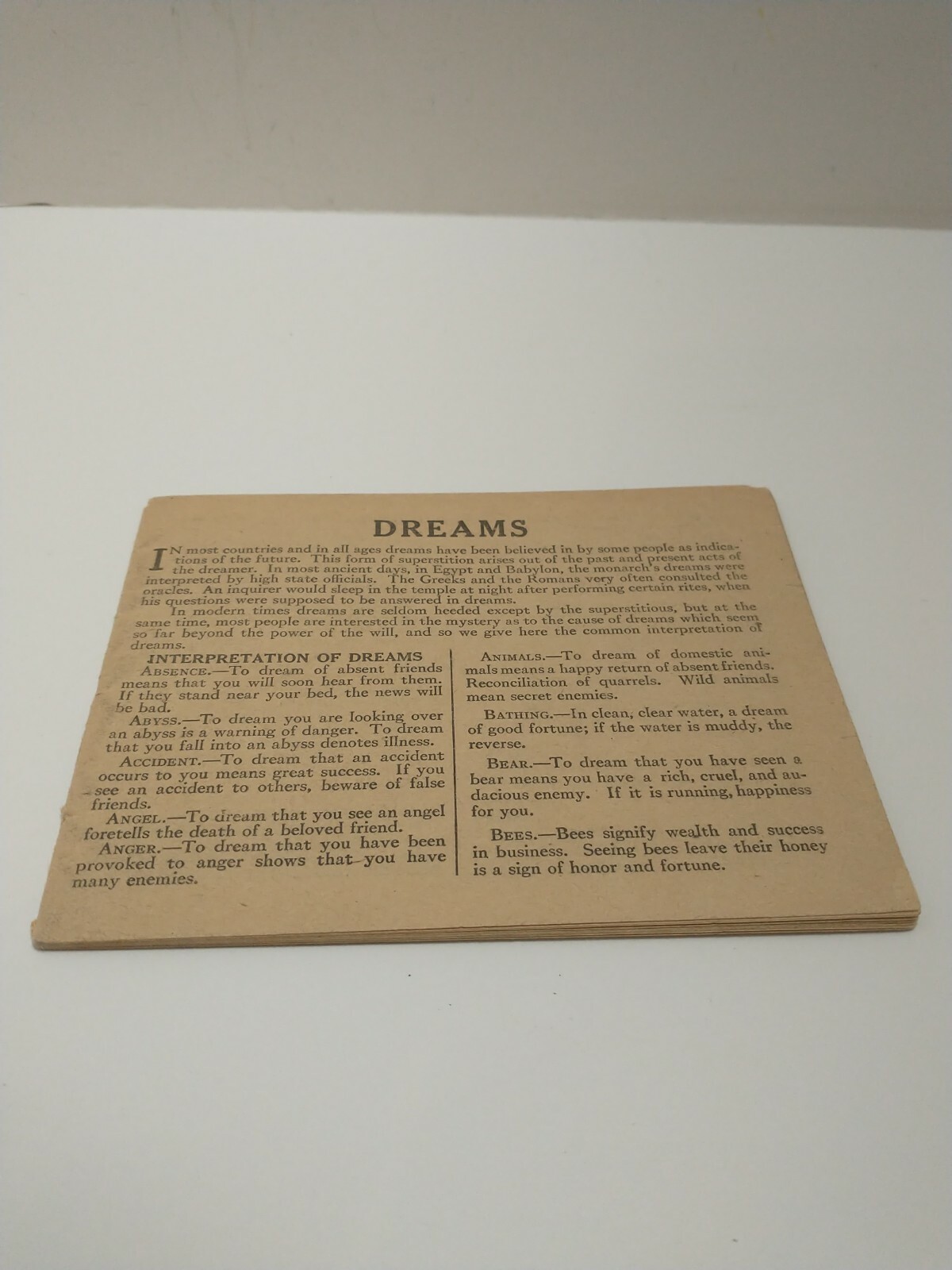 Dream Book Bridal Superstitions Dr VM Pierce Invalids Hotel Buffalo New York