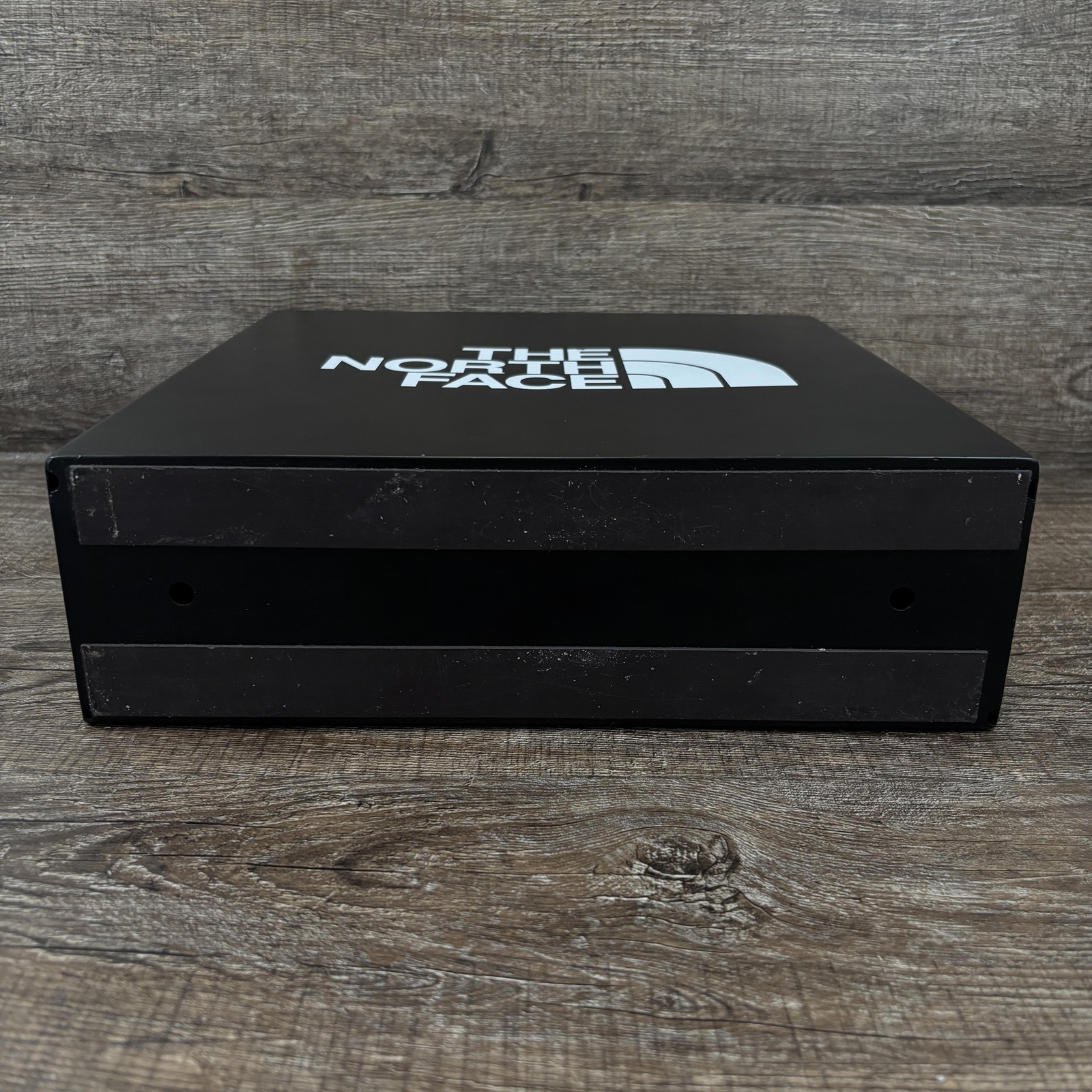 The North Face Black Store Display Metal Logo Sign Box Retail Fixture