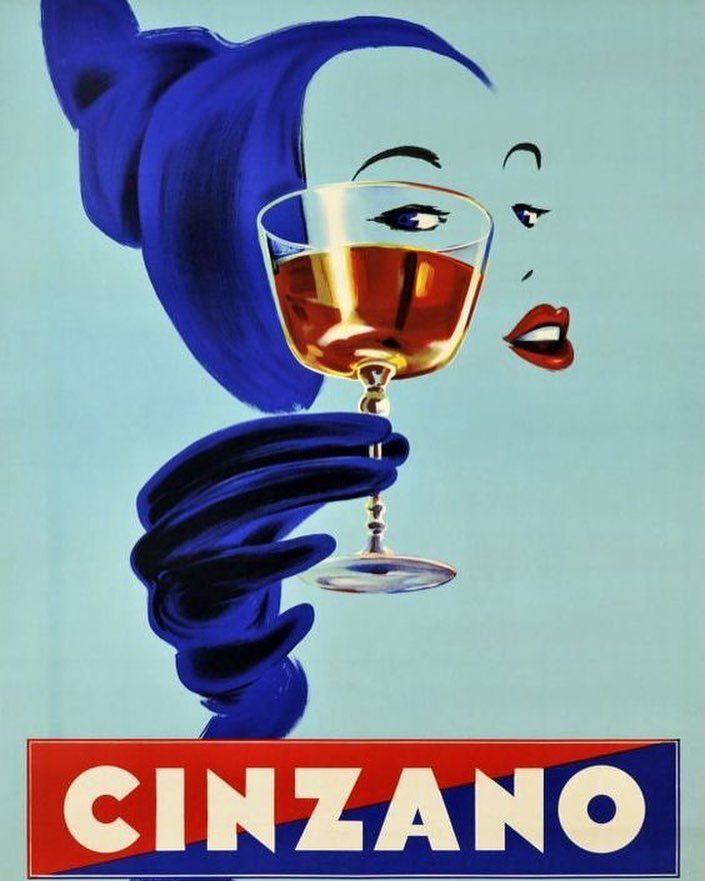 Vintage Alcohol Cinzano Ad Reproduction Print Advertising 17×12