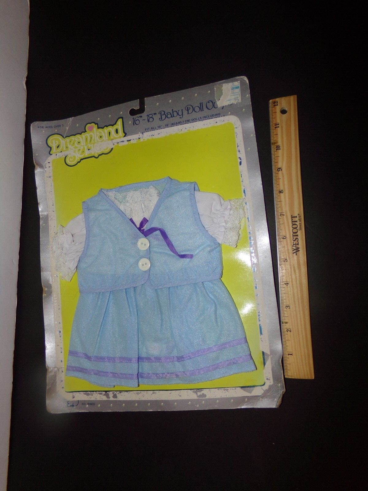 APPROX 14IN SIZE DOLLS DRESS 000 BLUE