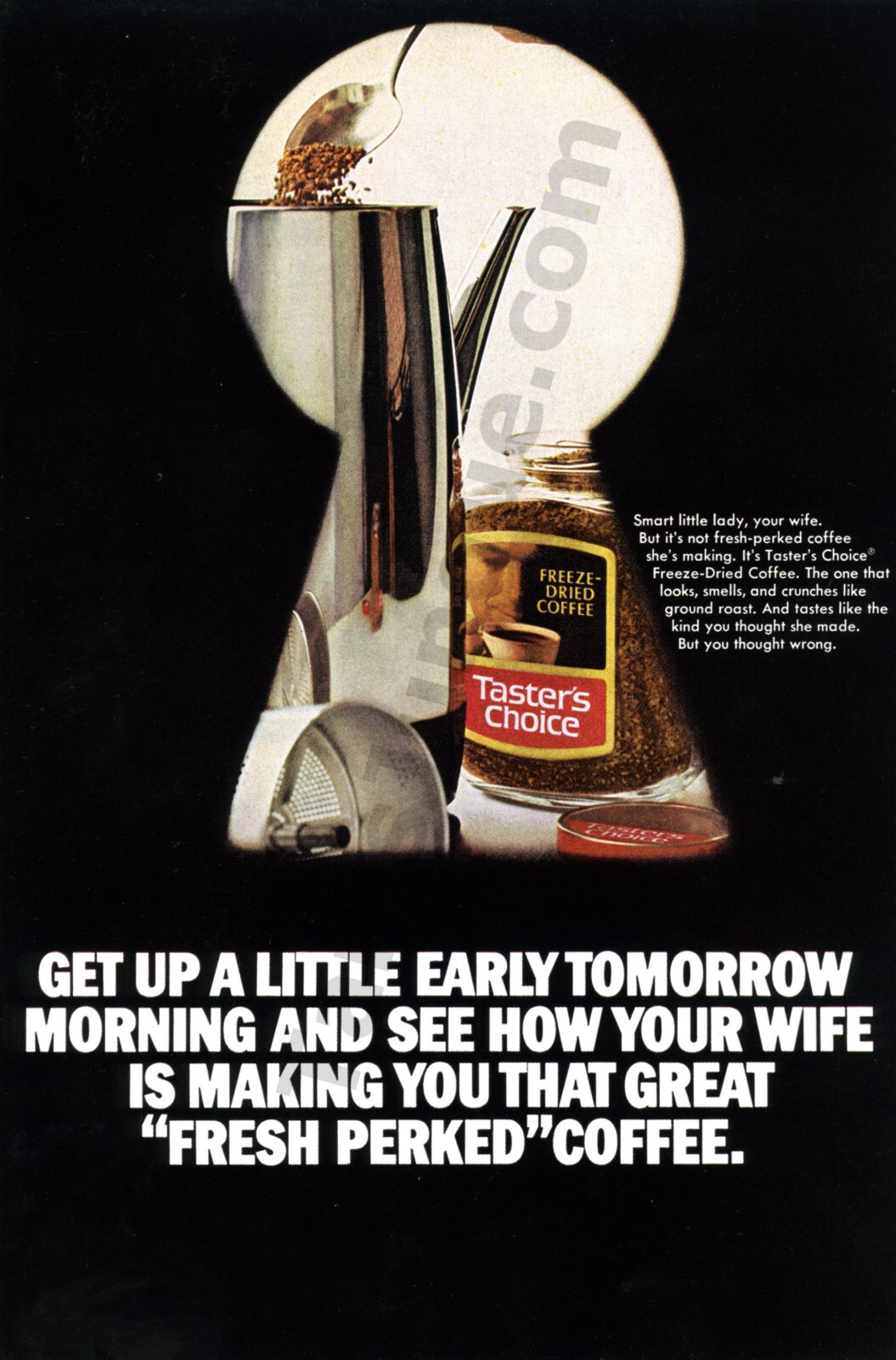 1972 Taster’s Choice Instant Coffee Collectible Print AD Gift Idea! (781)