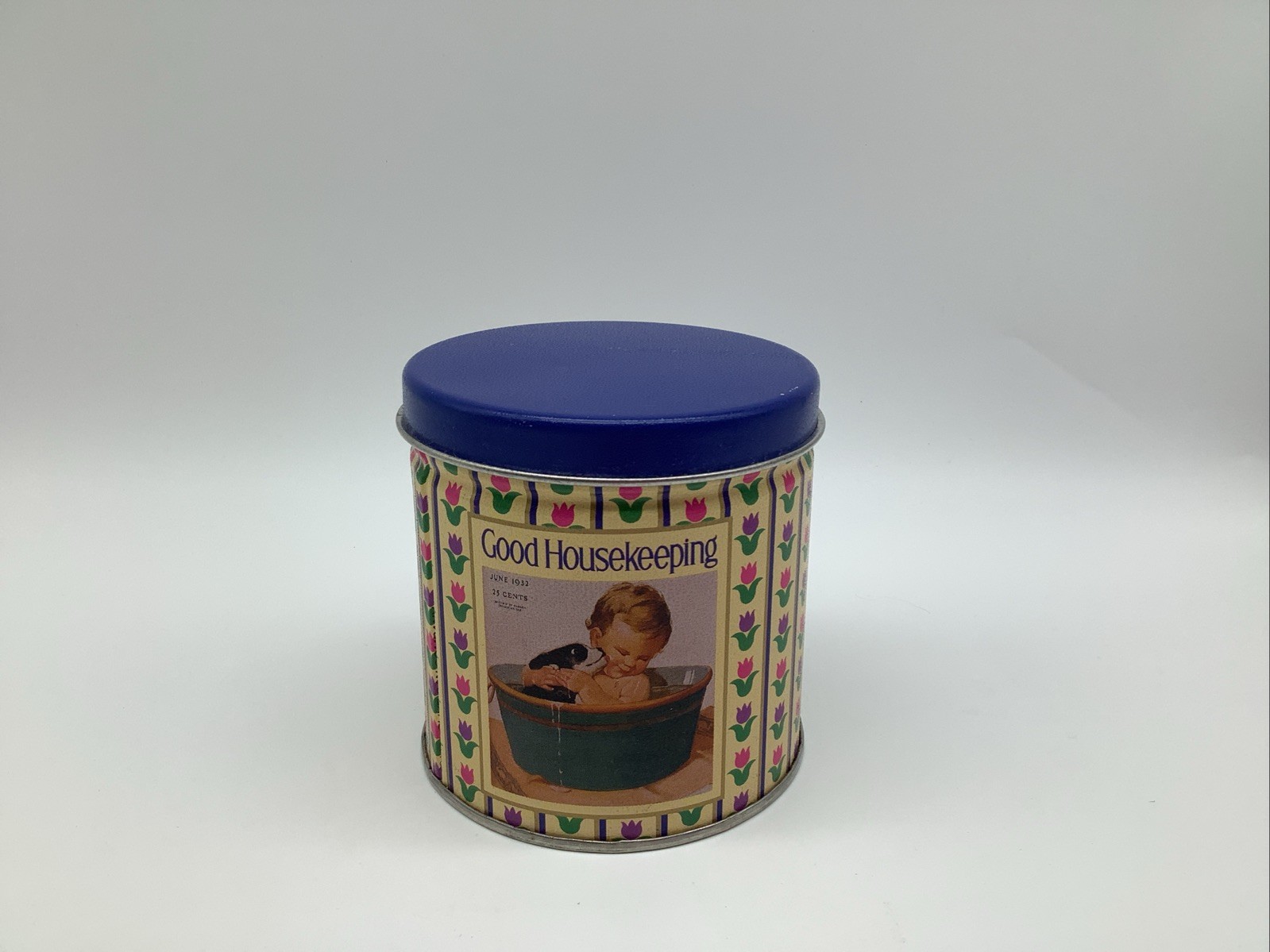 Vintage 1991 Good Housekeeping Tin Hearst Company Olive Storage Box Empty