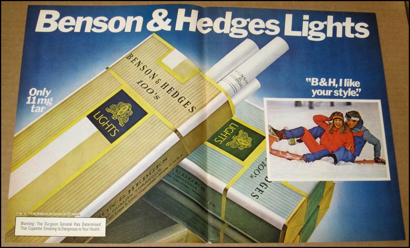 1979 Benson & Hedges Cigarettes Print Ad The Electric Horseman Redford Fonda