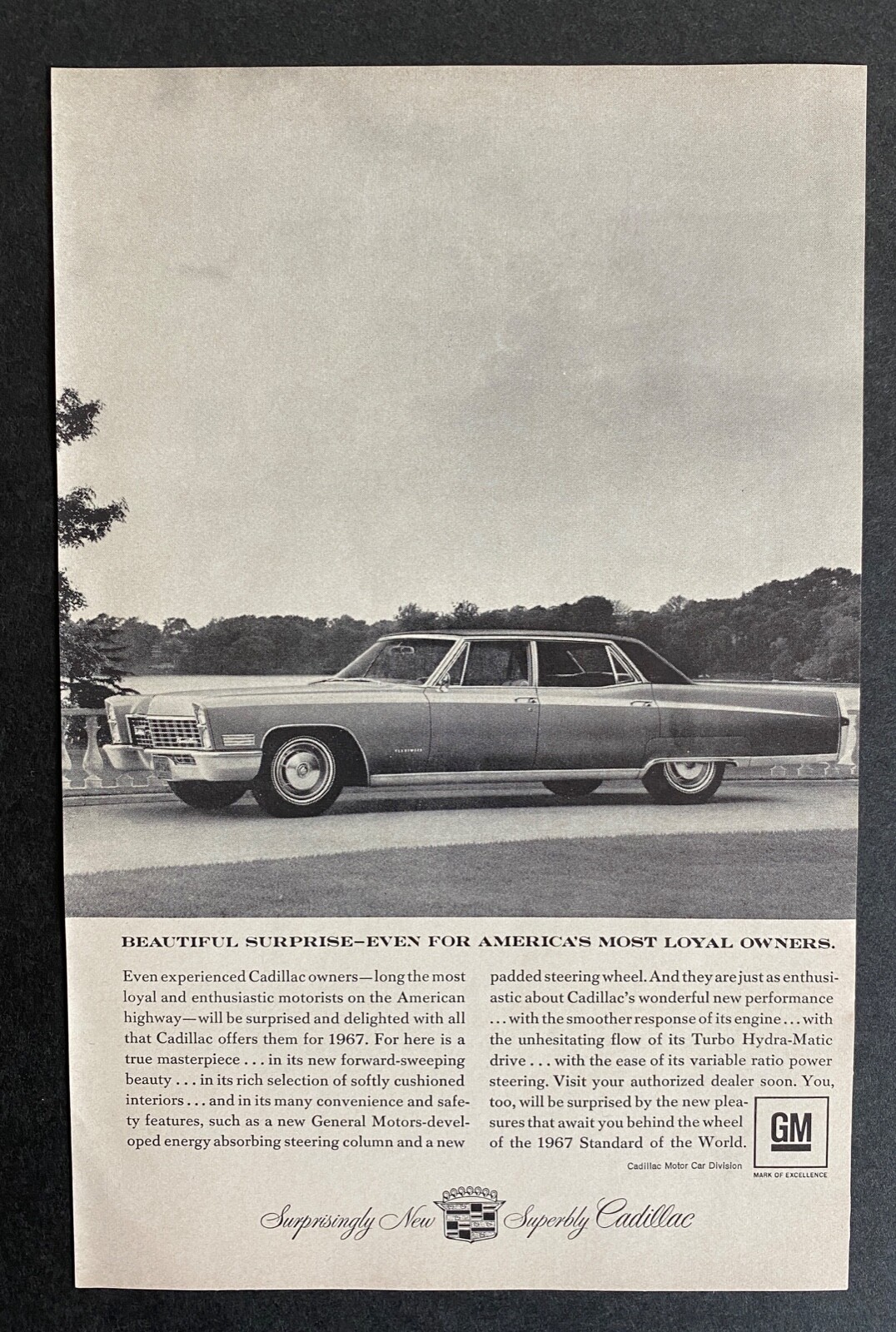 1967 Cadillac Fleetwood Eldorado Standard of The World Magazine Ad