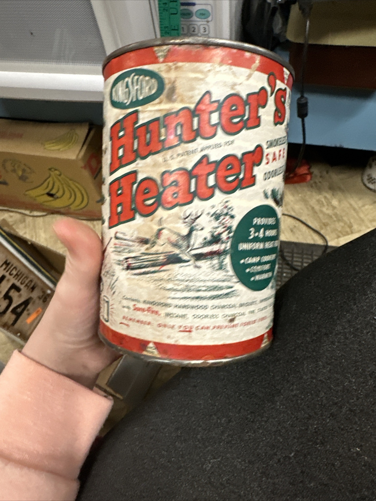 vintage 1950’s NOS kingsford hunter’s heater awesome graphics New