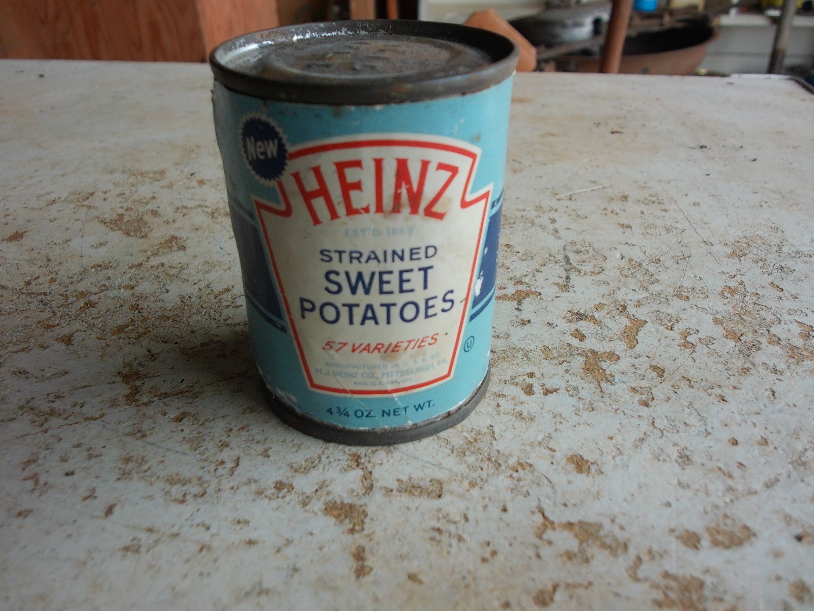 Vintage Unopened 4 3/4 oz. Heinz Sweet Potatoes Can Lot 26-21
