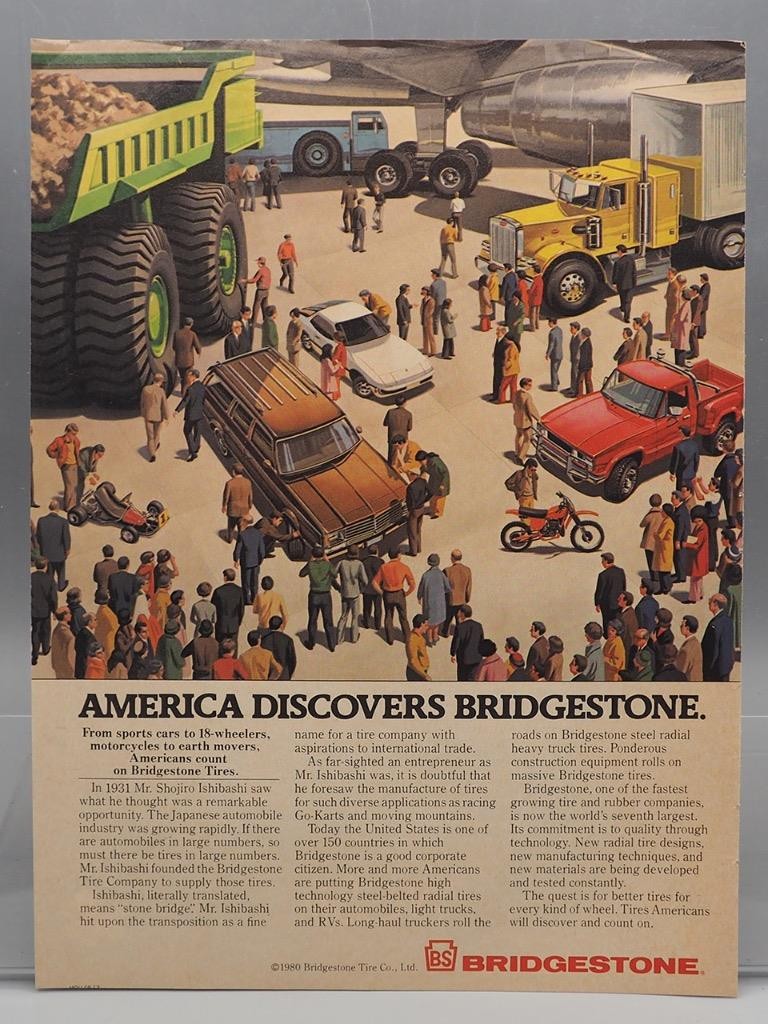 Magazine Ad Print Design Advertising Bridgestone Tires