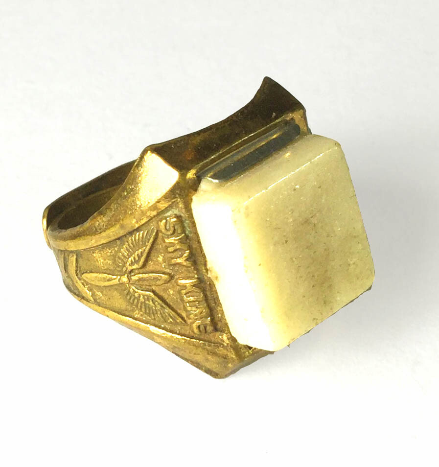 Vintage Sky King Radar Ring w/ Glow in the Dark Secret Compartment (Circa 1946)