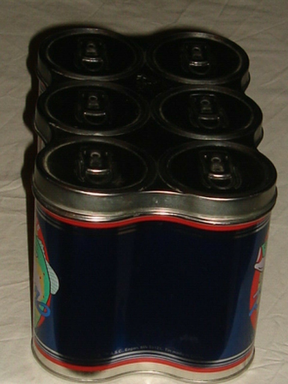 Big Bass Beer 6 Pack Tin Vintage Fishing Cabin Camp Rustic Decor EUC