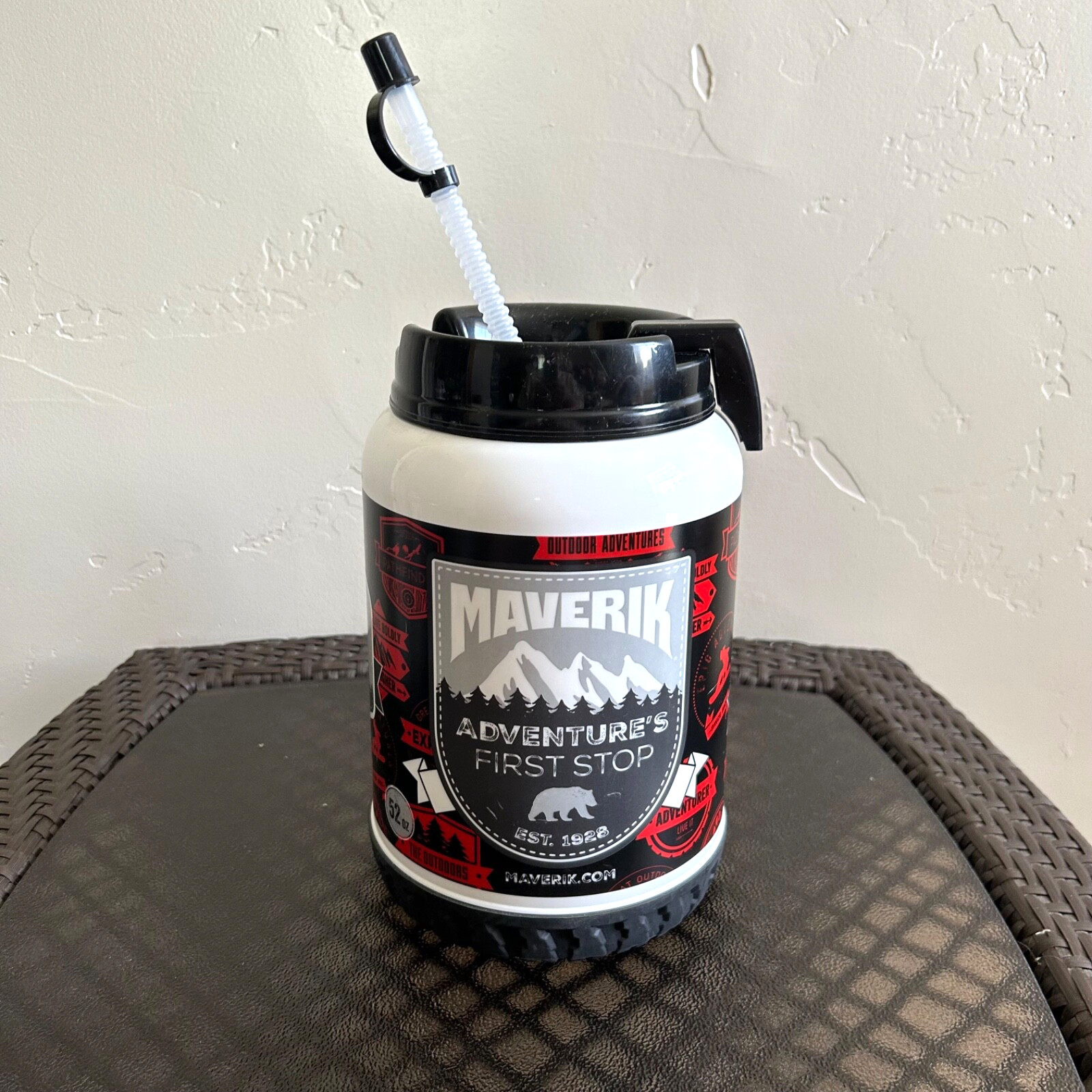 Maverick Adventure’s First Stop 52oz Plastic Jug w/Straw Whirley Drink Works