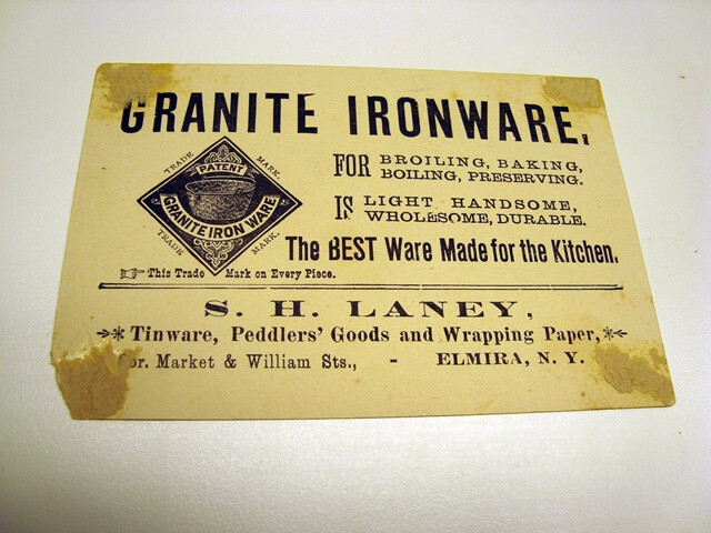 Circa 1880s Granite Iron Ware Trade Card – FREE SHIPPING