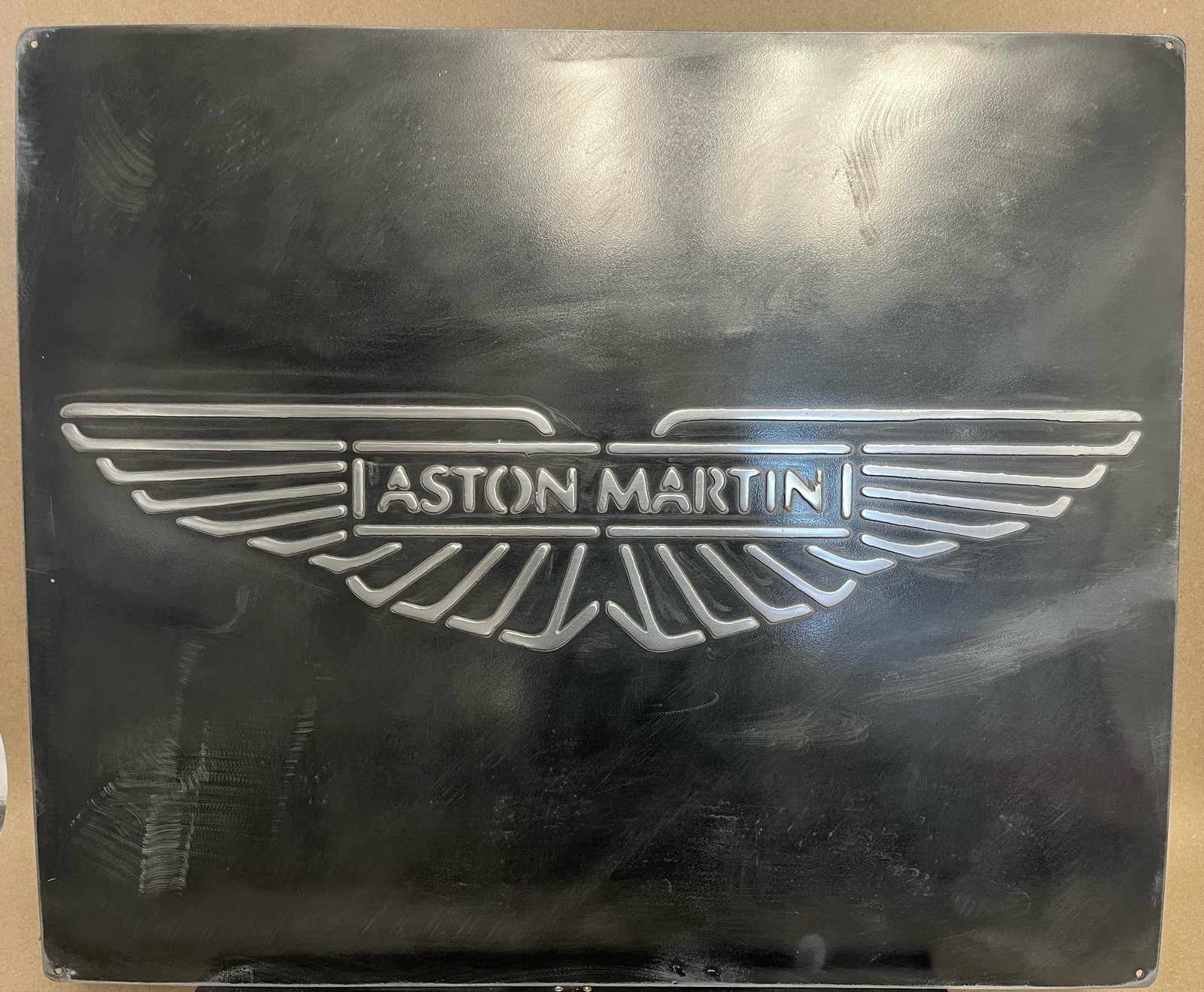 Aston Martin Metal Sign – Hand Cast Aluminum Relief Wall Art 20×24 Vintage