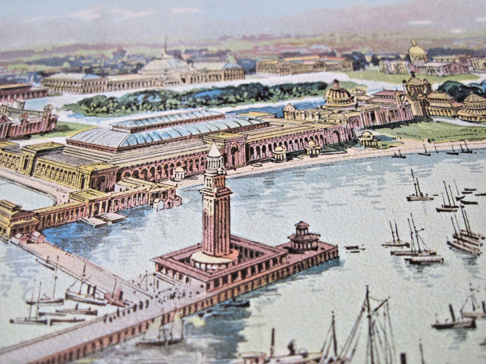 1893 Columbia Expo Clark’s Spool Cotton Trading Card Grounds & Buildings