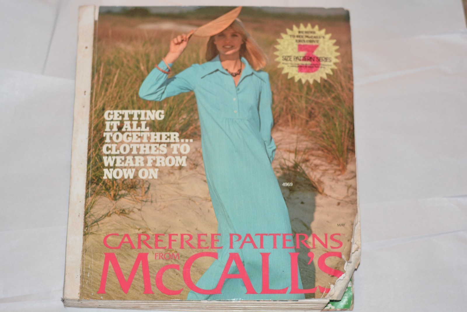 Vintage MCCALL’S Carefree Patterns Catalog Store Counter Display Book 1976