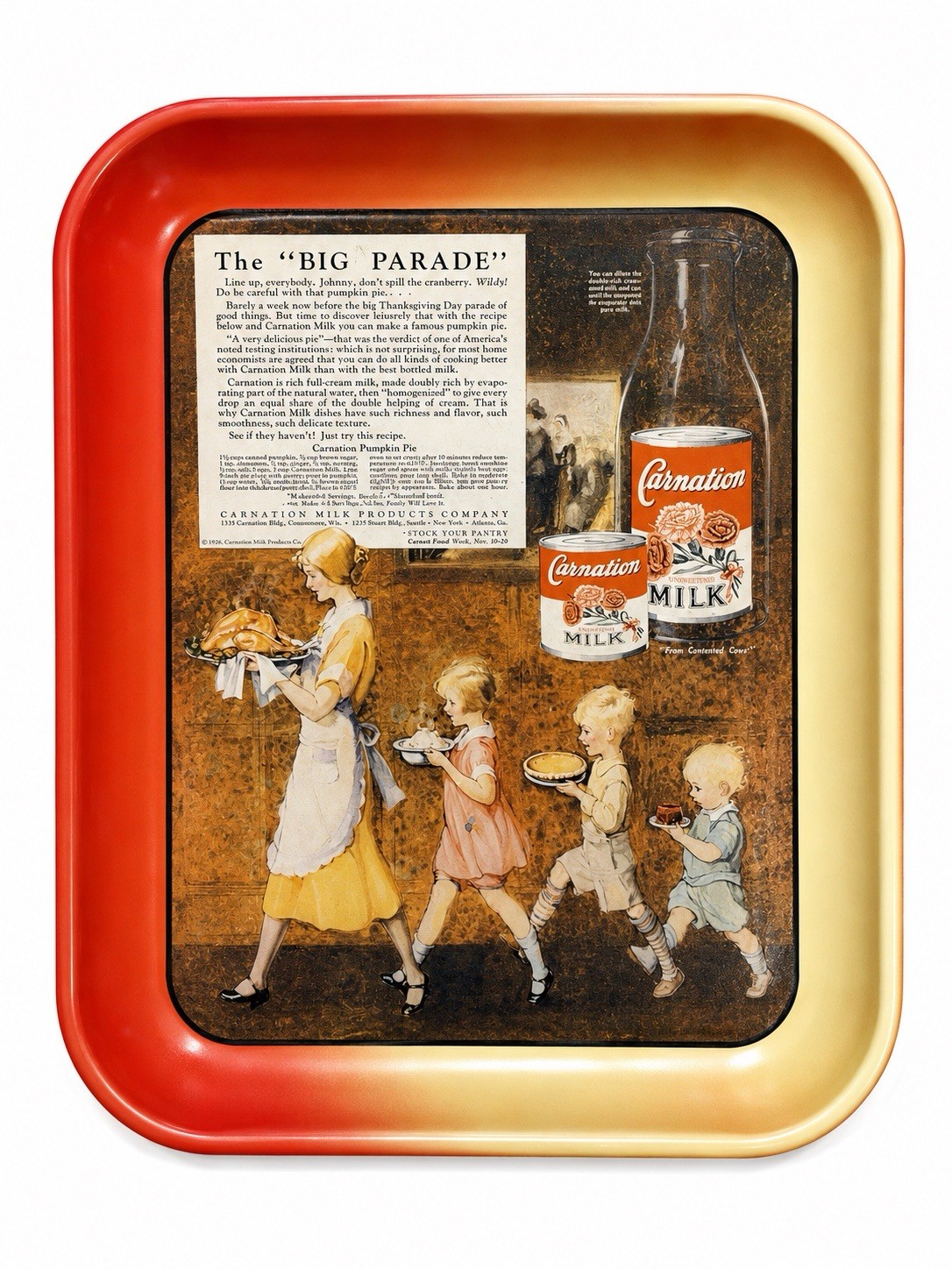 Carnation Evaporated Milk Historic Tray Collection The Big Parade #3 Of 4