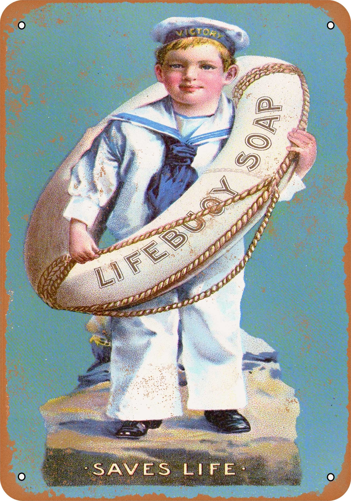 Metal Sign – Lifebuoy Soap – Vintage Look Reproduction