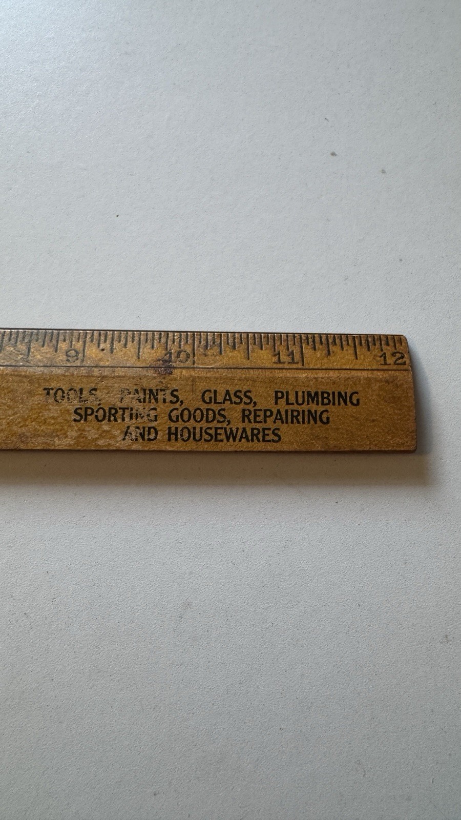 EDISON MAZDA LAMPS – Dimmer Hardware Co. – Advertising 12″ Wood Ruler