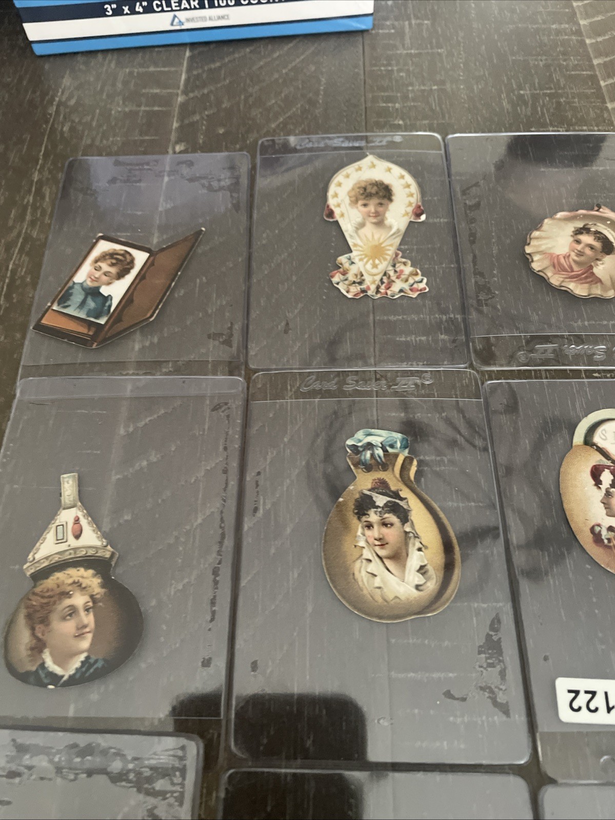1880s Kinney Bros Die Cut Cigarette Cards Lot of 13. Good To EX