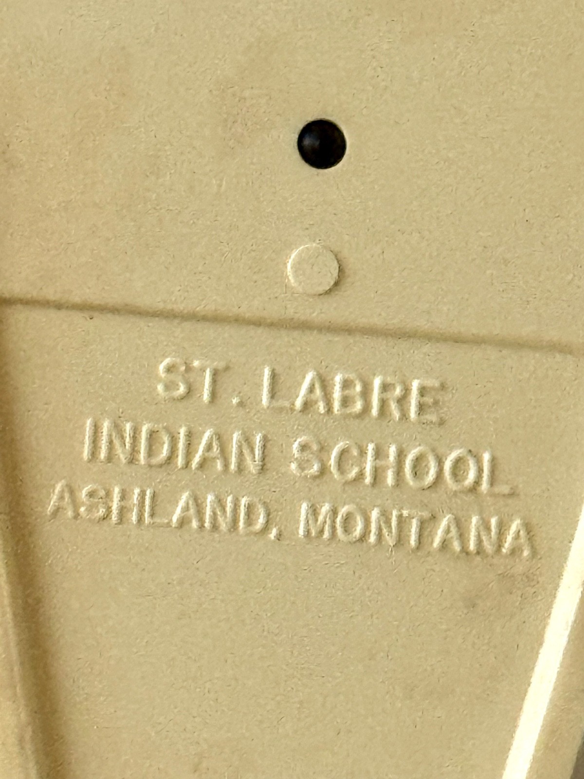 Vintage St Labre Indian School Fish Skeleton Wall Thermometer 1960’s Montana