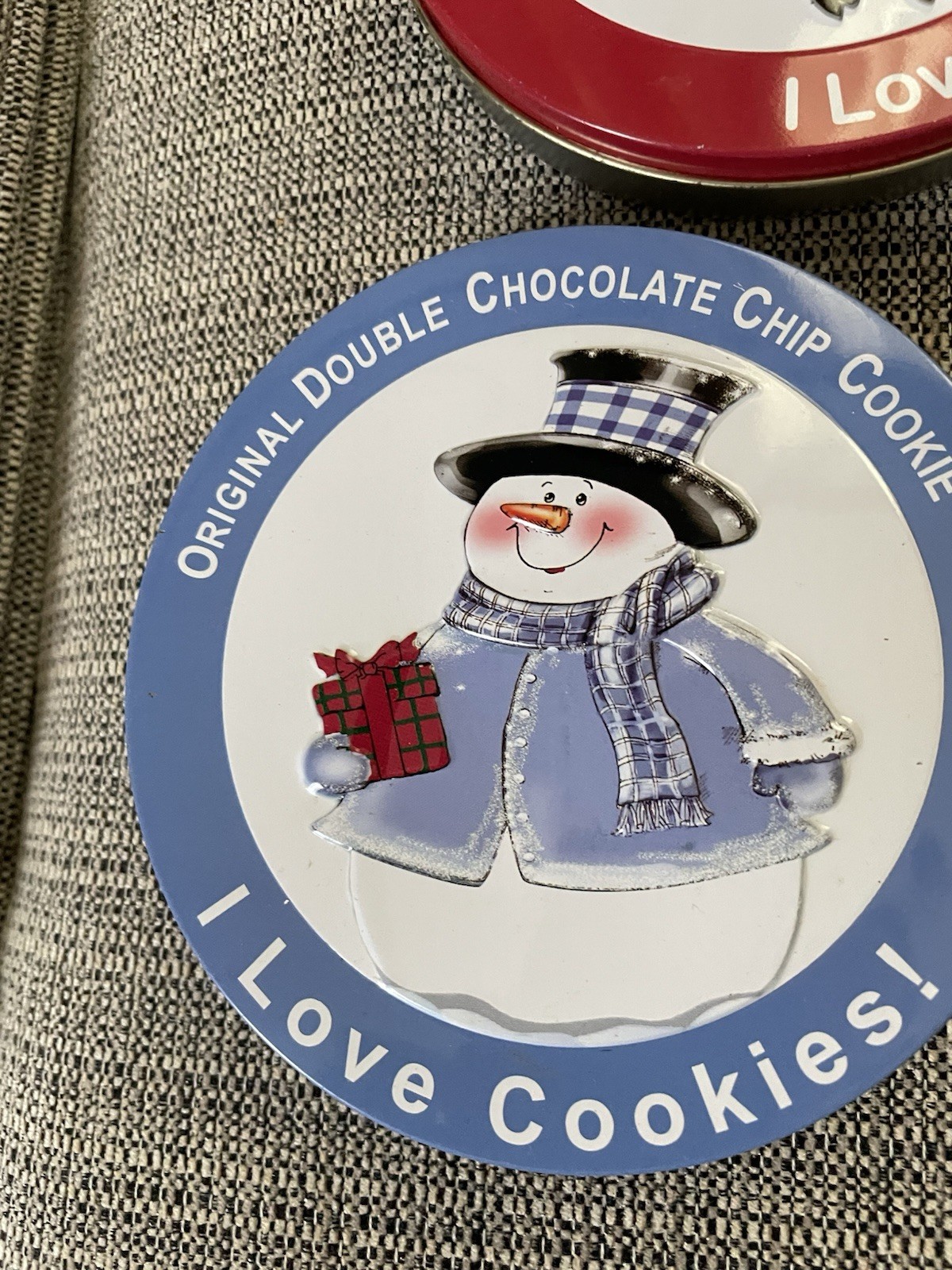 I Love Cookies!! Tin Set Of 9 Different Christmas Designs. Lot